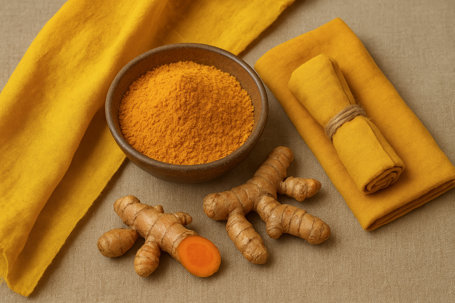 Turmeric: The Golden Dye of Tradition and Sustainability